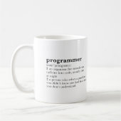 Programmierer. Wörterbucheintrag Kaffeetasse (Links)