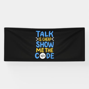 Programmierer zeigen mir den Code Banner