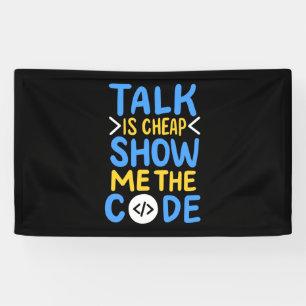 Programmierer zeigen mir den Code Banner