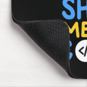 Programmierer zeigen mir den Code Mousepad (Ecke)