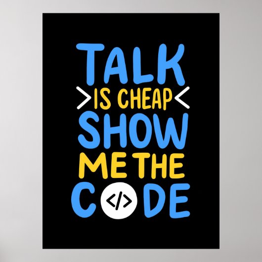 Programmierer zeigen mir den Code Poster (Vorne)