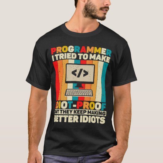 Programmierer Zitat Codierung Computer Ingenieur T-Shirt (Vorderseite)