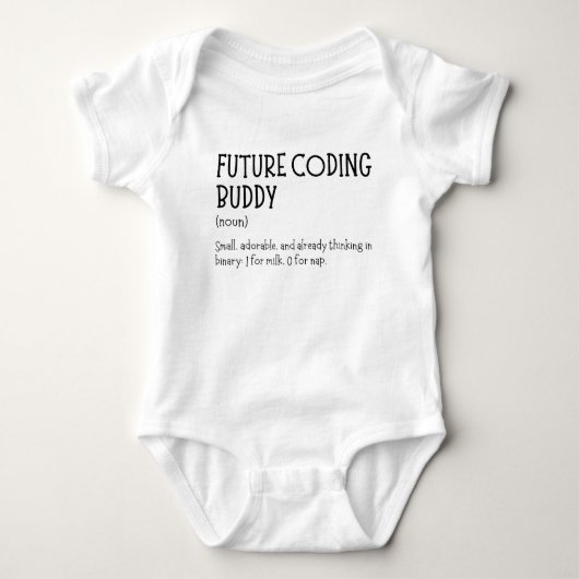 Programmierer Zukunft Coding Buddy Lustiger Entwic Baby Strampler (Vorderseite)