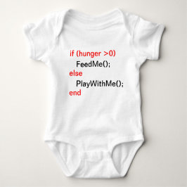 Programmiererbaby (FeedMe, PlayWithMe) Baby Strampler