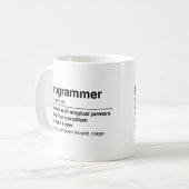 Programmiererdefinition Kaffeetasse (Vorderseite Links)