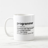 Programmiererdefinition Kaffeetasse (Links)