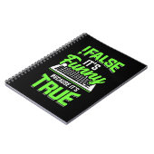 Programmiererin falsch Es ist lustig Notizblock (Linke Seite)