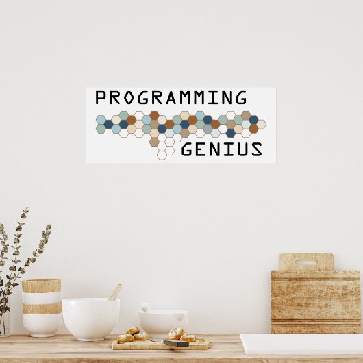 Programmiergenie Poster (Küche)
