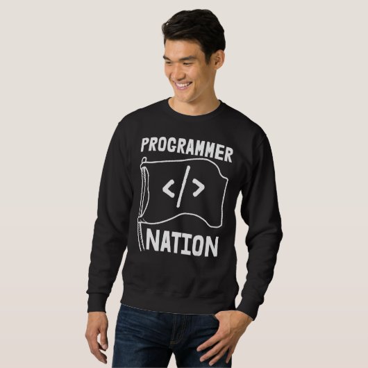 Programmierhandbuch für Programmierer-Nation Sweatshirt (Vorne ganz)