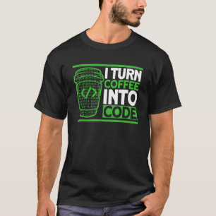 Programmierkaffee-Code-Coding-Software-Entwickler T-Shirt