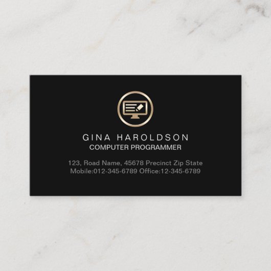 Programmierkuppler Technische Visitenkarte (Vorderseite)