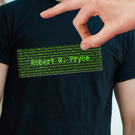 Programmiermaschinencode Binärer Hintergrund Benut Namenschild