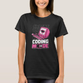 Programmiermodus beim Programmieren von Coding-Ent T-Shirt (Vorderseite)