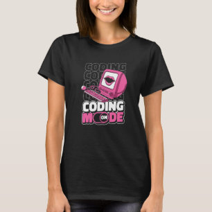 Programmiermodus beim Programmieren von Coding-Ent T-Shirt