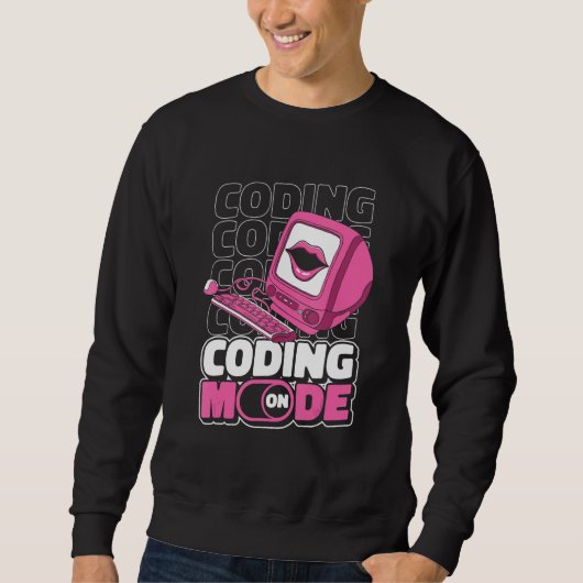 Programmiermodus Ein Programmierung  Codierung Ent Sweatshirt (Vorderseite)