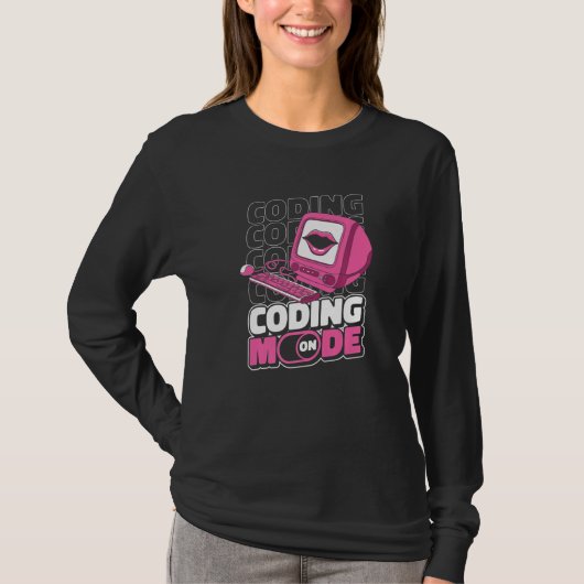 Programmiermodus Ein Programmierung Codierung Entw T-Shirt (Vorderseite)