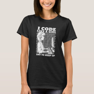 Programmiersoftware für Coder Girl Programmierung T-Shirt