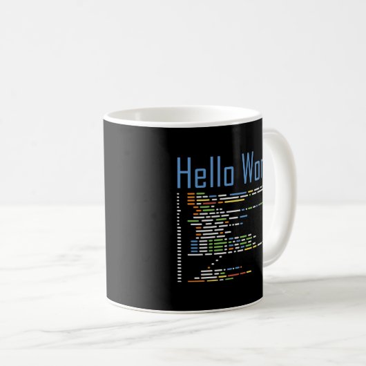 Programmiersprache "Hello World Computer Engineeri Kaffeetasse (VorderseiteRechts)