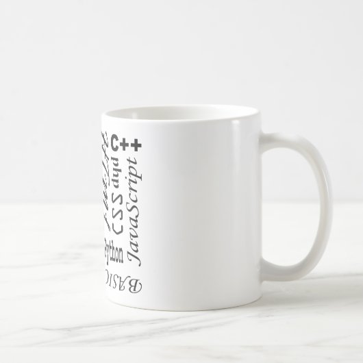 Programmiersprache-Tasse Kaffeetasse (Rechts)