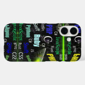 Programmiersprachen Blau und Gelb Case-Mate iPhone Hülle (Rückseite (Horizontal))