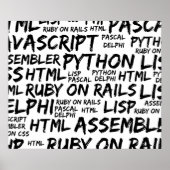 Programmiersprachen, Computersprachen, Code Poster (Vorne)