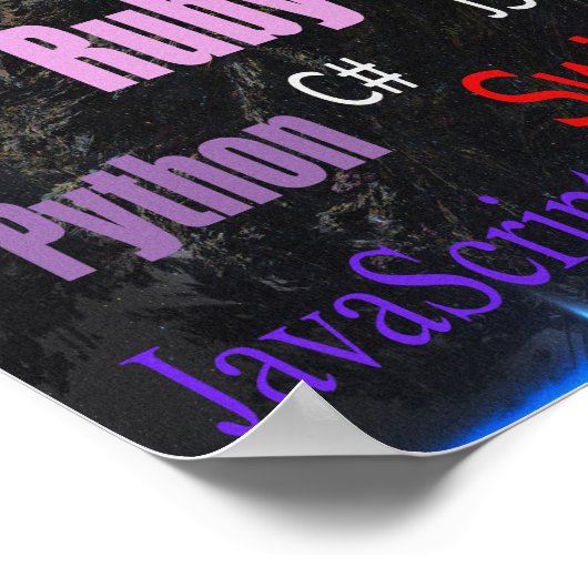 Programmiersprachen Poster (Ecke)