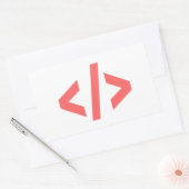 Programmiertag Rechteckiger Aufkleber (Umschlag)