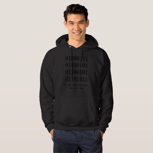 Programmierung Binärcode Codierungsprogrammierung Hoodie (Vorne ganz)