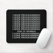 Programmierung der Liebe I/hasse ich programmieren Mousepad (Mit Mouse)