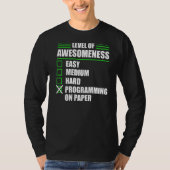 Programmierung des Programmierers auf Papier Infor T-Shirt (Vorderseite)