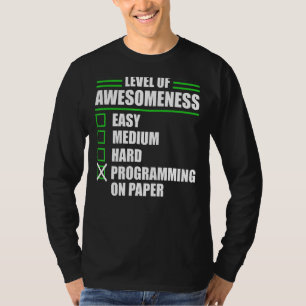 Programmierung des Programmierers auf Papier Infor T-Shirt