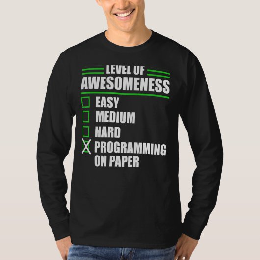 Programmierung des Programmierers auf Papier Infor T-Shirt (Vorderseite)