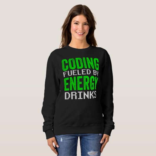 Programmierung für Energy Drinks Code Programmer K Sweatshirt (Vorne ganz)