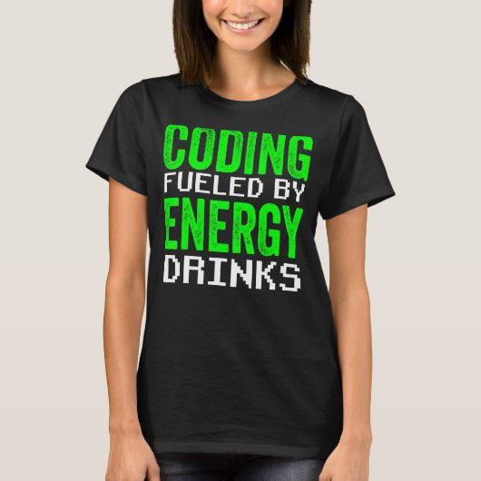 Programmierung für Energy Drinks Code Programmer K T-Shirt (Vorderseite)