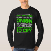 Programmierung Onion Syntax Programmierer Software T-Shirt (Vorderseite)