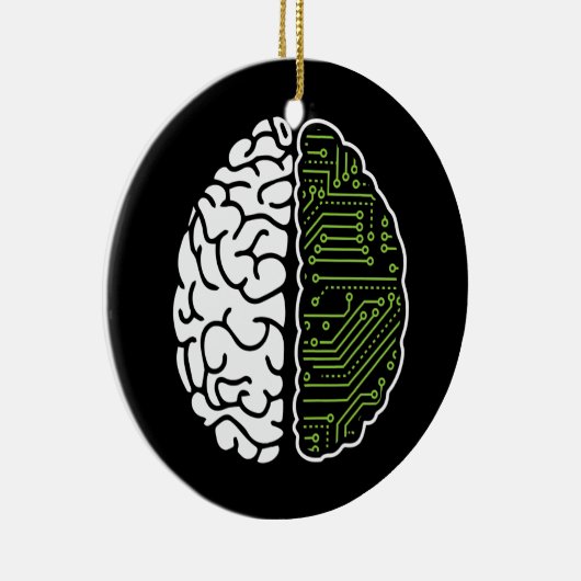 Programmierung von Brain Chip Software Engineer Ai Keramik Ornament (Rechts)