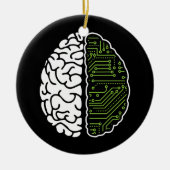 Programmierung von Brain Chip Software Engineer Ai Keramik Ornament (Vorne)
