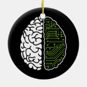 Programmierung von Brain Chip Software Engineer Ai Keramik Ornament (Hinten)