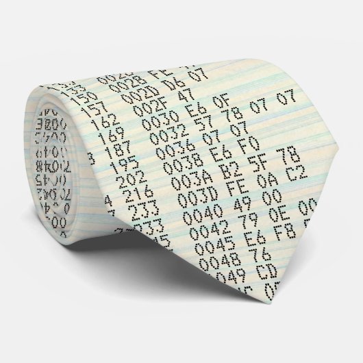 Programmierung von Quelltexten in der Computerwiss Krawatte (Gerollt)