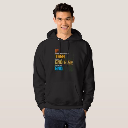 Programmierung Wenn Dann Syntax Programmierer Soft Hoodie (Vorne ganz)