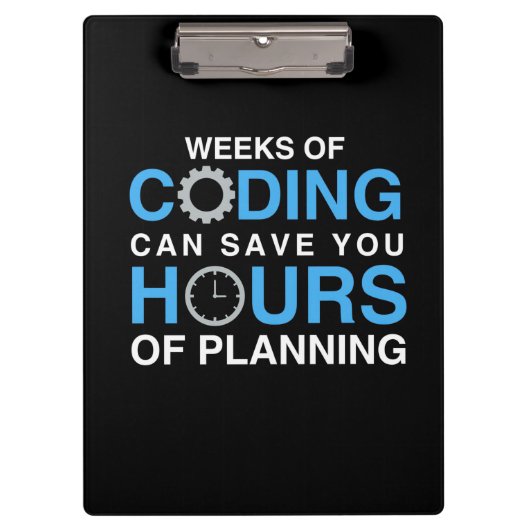 Programmierwochen der Programmierung Klemmbrett (Vorderseite)