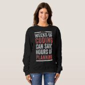Programmierwochen können Ihnen Stunden Gerettet we Sweatshirt (Vorne ganz)