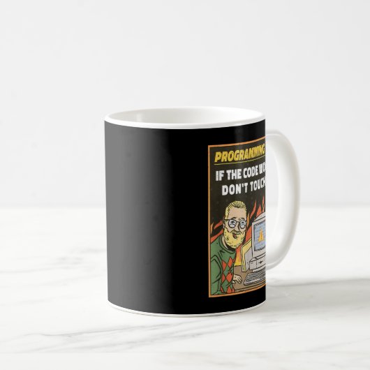 Programming 101 - Funny Programmer Developer Coder Kaffeetasse (VorderseiteRechts)