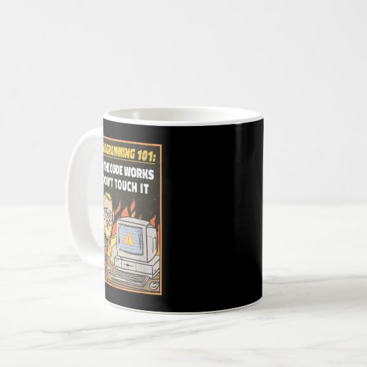 Programming 101 - Funny Programmer Developer Coder Kaffeetasse (Vorderseite Links)