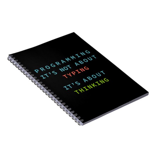 “Programming Quote Notebook for Coders & Developer Notizblock (Rechte Seite)