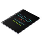 “Programming Quote Notebook for Coders & Developer Notizblock (Linke Seite)