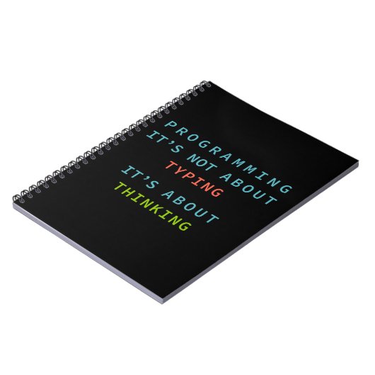 “Programming Quote Notebook for Coders & Developer Notizblock (Linke Seite)