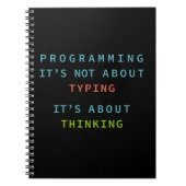 “Programming Quote Notebook for Coders & Developer Notizblock (Vorderseite)