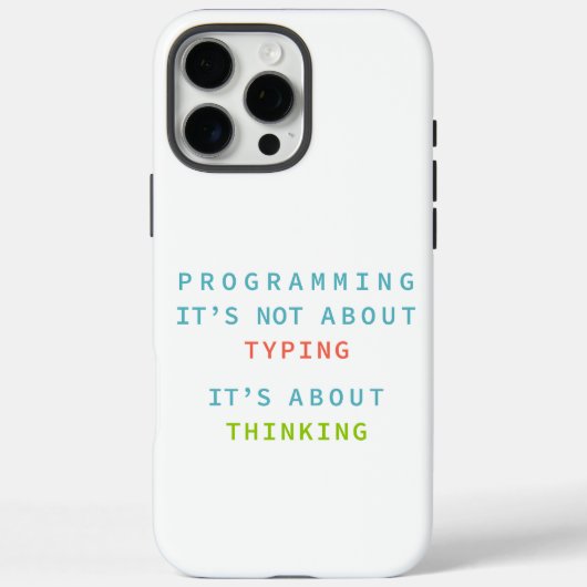 Programming Thinking Logic Code Developer Quote Gi Case-Mate iPhone Hülle (Rückseite)