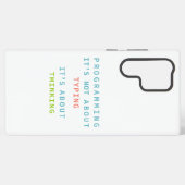 Programming Thinking Logic Code Developer Quote Samsung Galaxy Hülle (Rückseite (Horizontal))